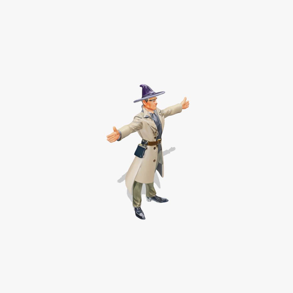 Detective Character Model Pack with Trench Coat and Hat viewer poster