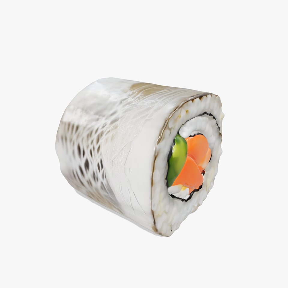 Realistic Sushi Roll Model Pack viewer poster