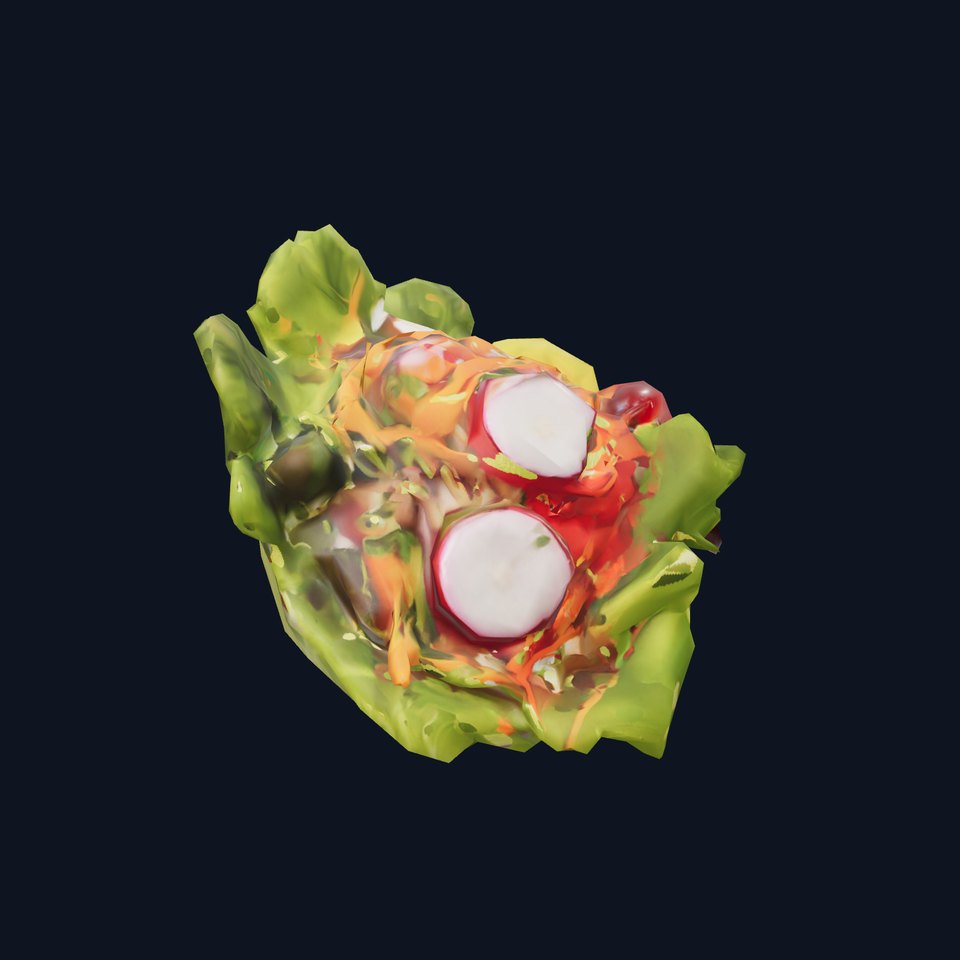 Fresh Salad Bowl Model Pack with Vegetables and Greens viewer poster