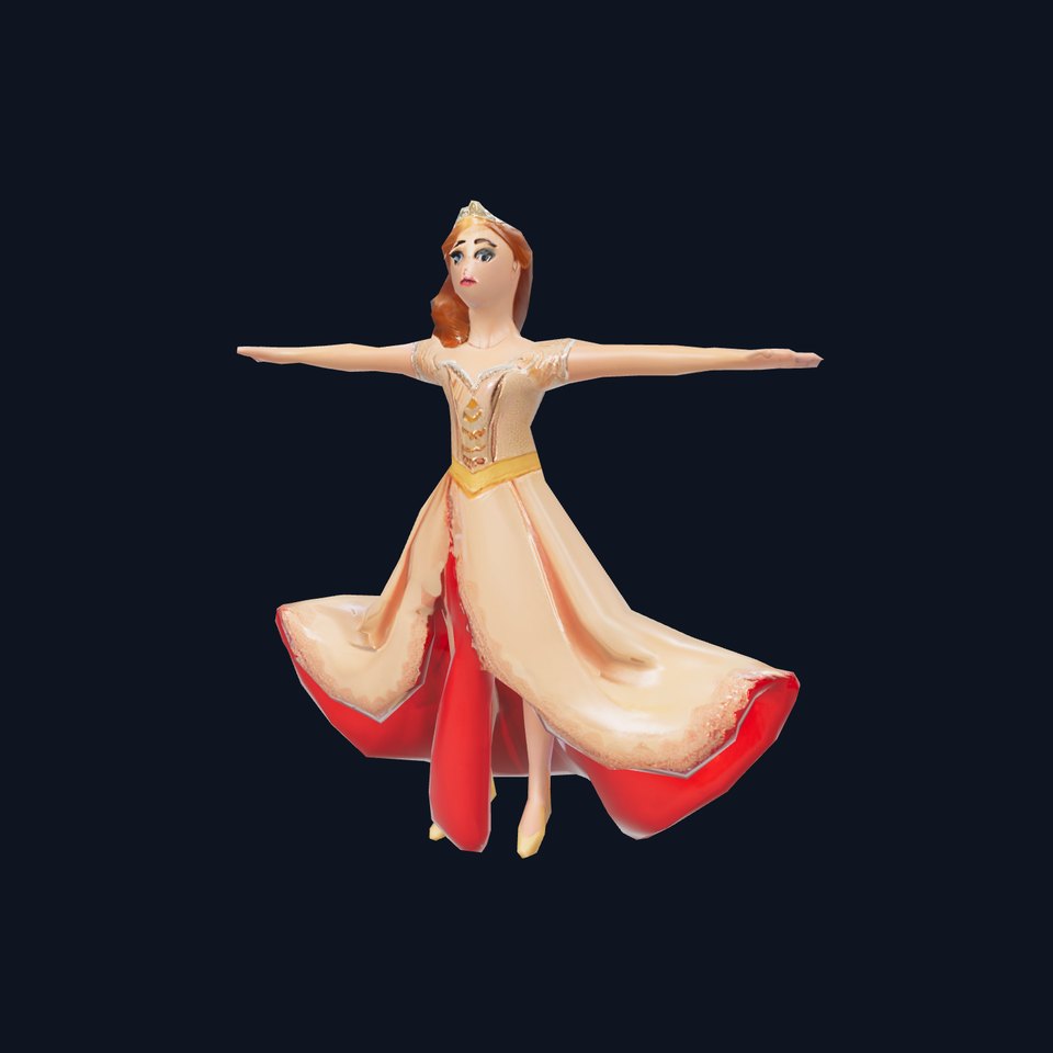 Royal Princess Model Pack with Elegant Dress viewer poster