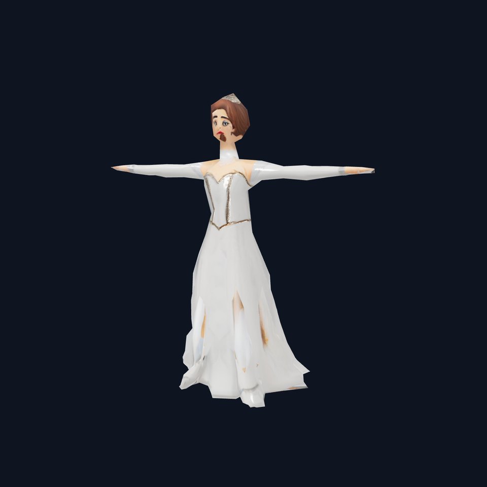 Elegant Princess Character Model Pack with Royal Attire viewer poster