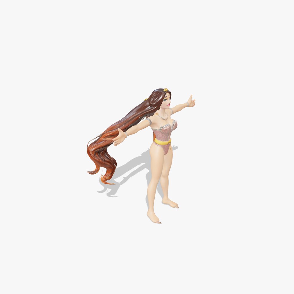 Elegant Princess Character Model Pack viewer poster