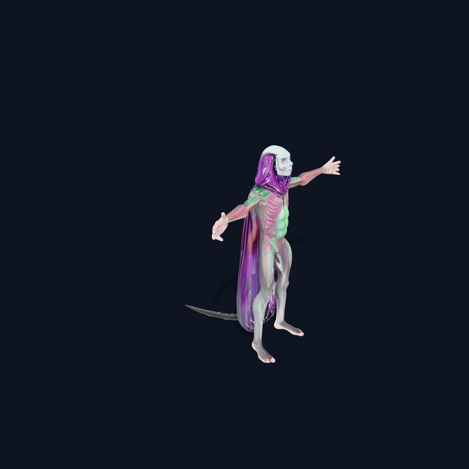 Alien Majestic Cloak model pack viewer poster