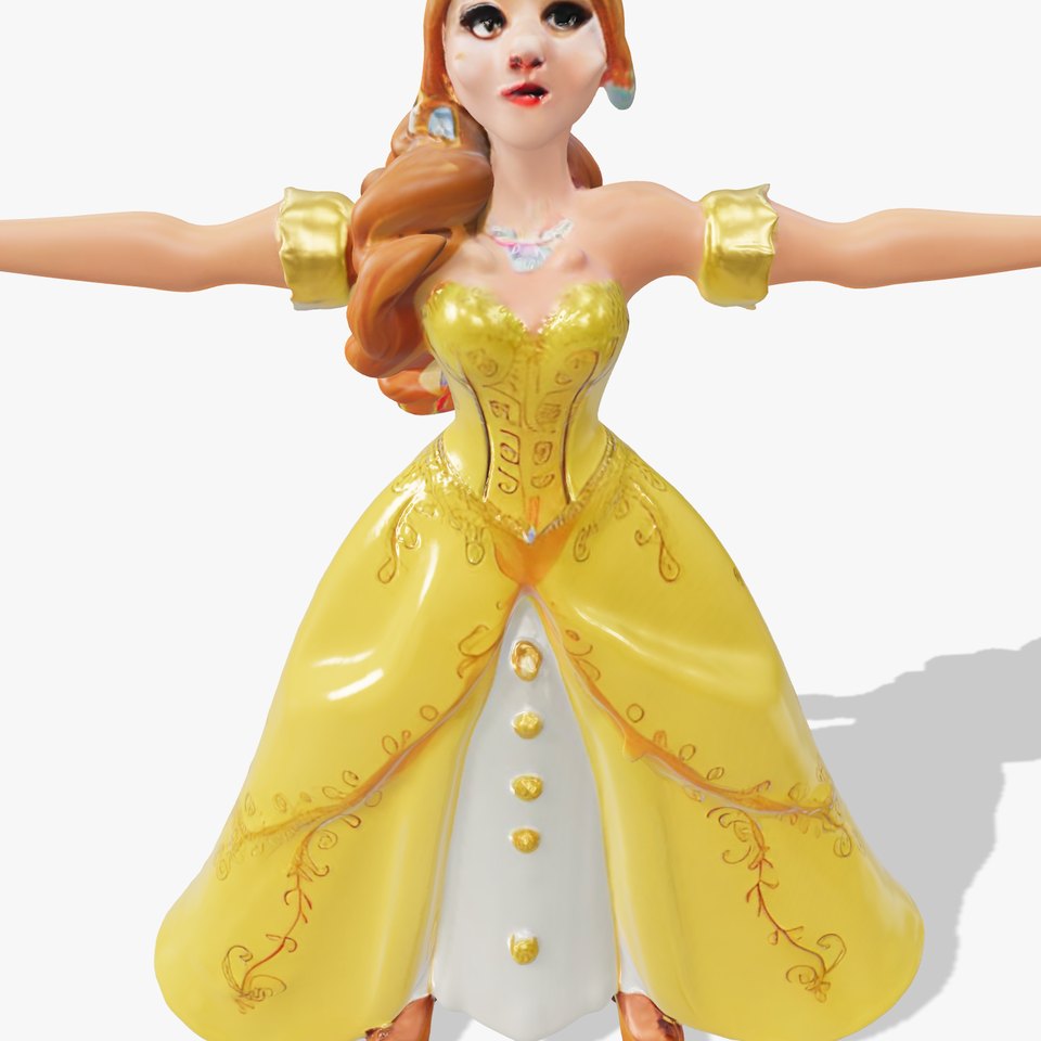 Elegant Princess Character model pack viewer poster