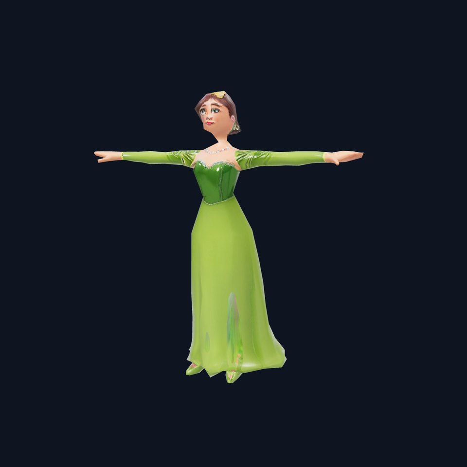 Elegant Green Princess model pack viewer poster