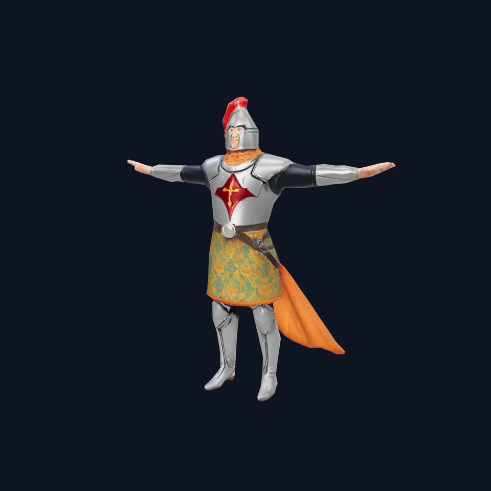 Silver Knight Armor model pack viewer poster