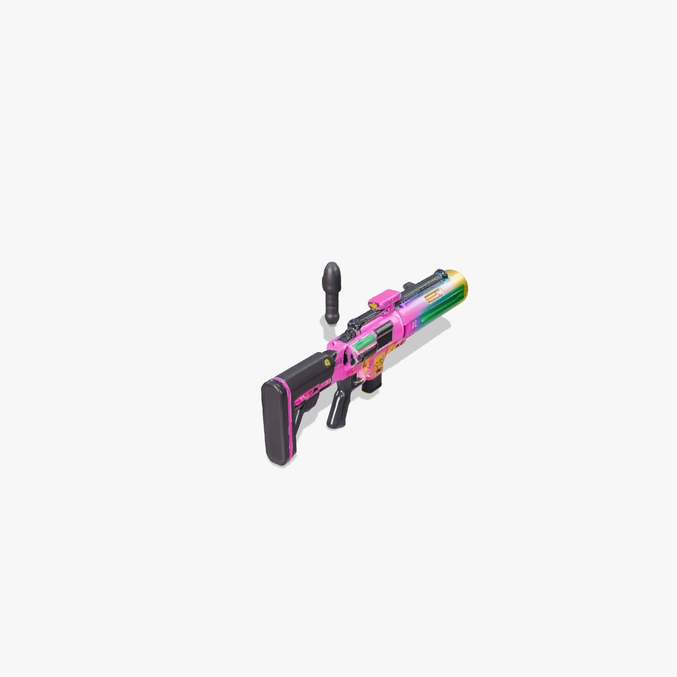 Neon Blaster Rifle model pack