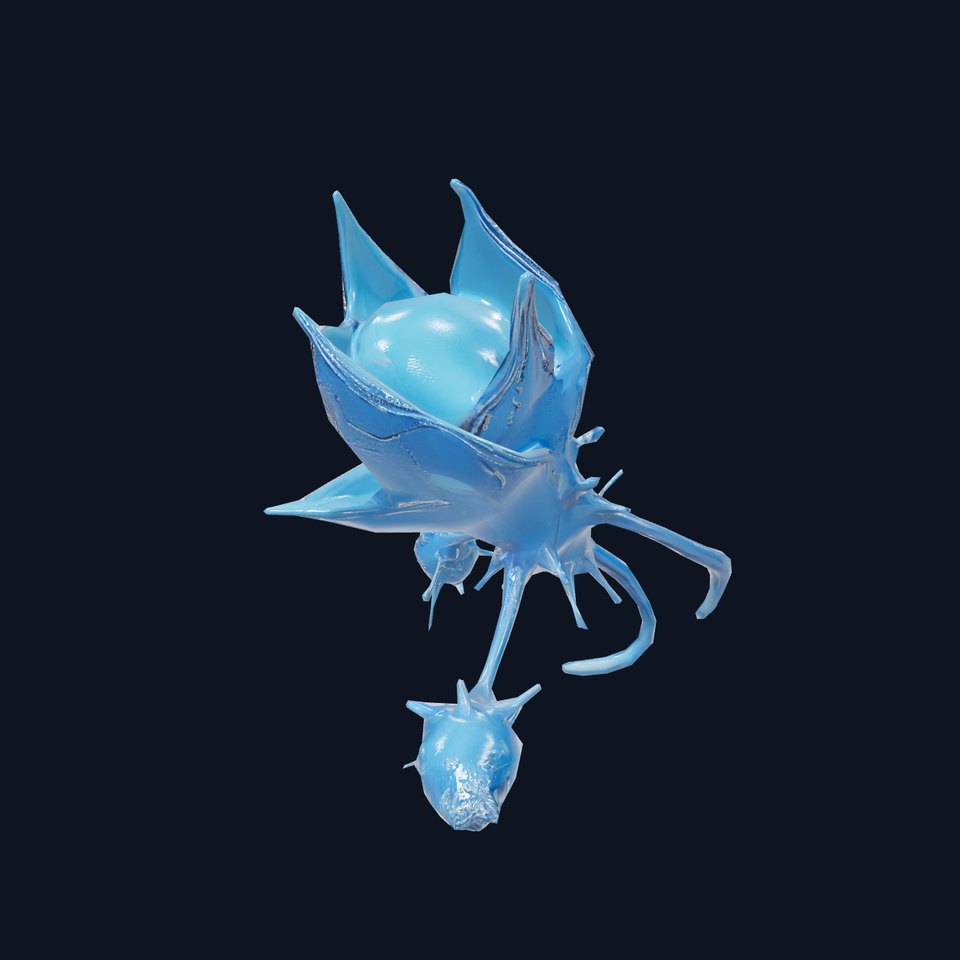 Alien Flora Blue Blossom model pack viewer poster