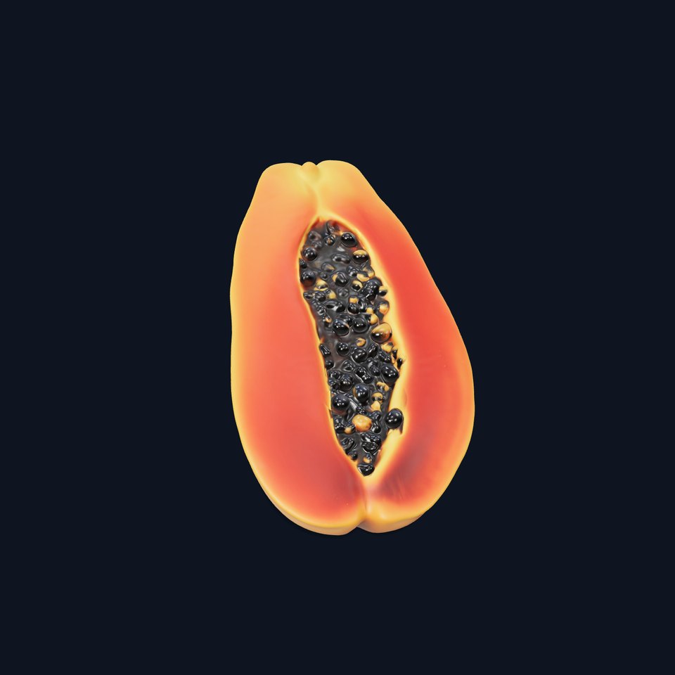 Vibrant Papaya Slice model pack viewer poster