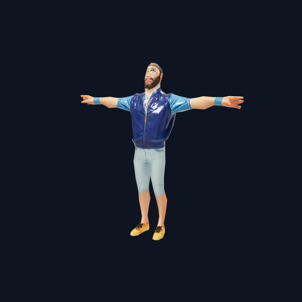 Colorful Casual Guy model pack viewer poster