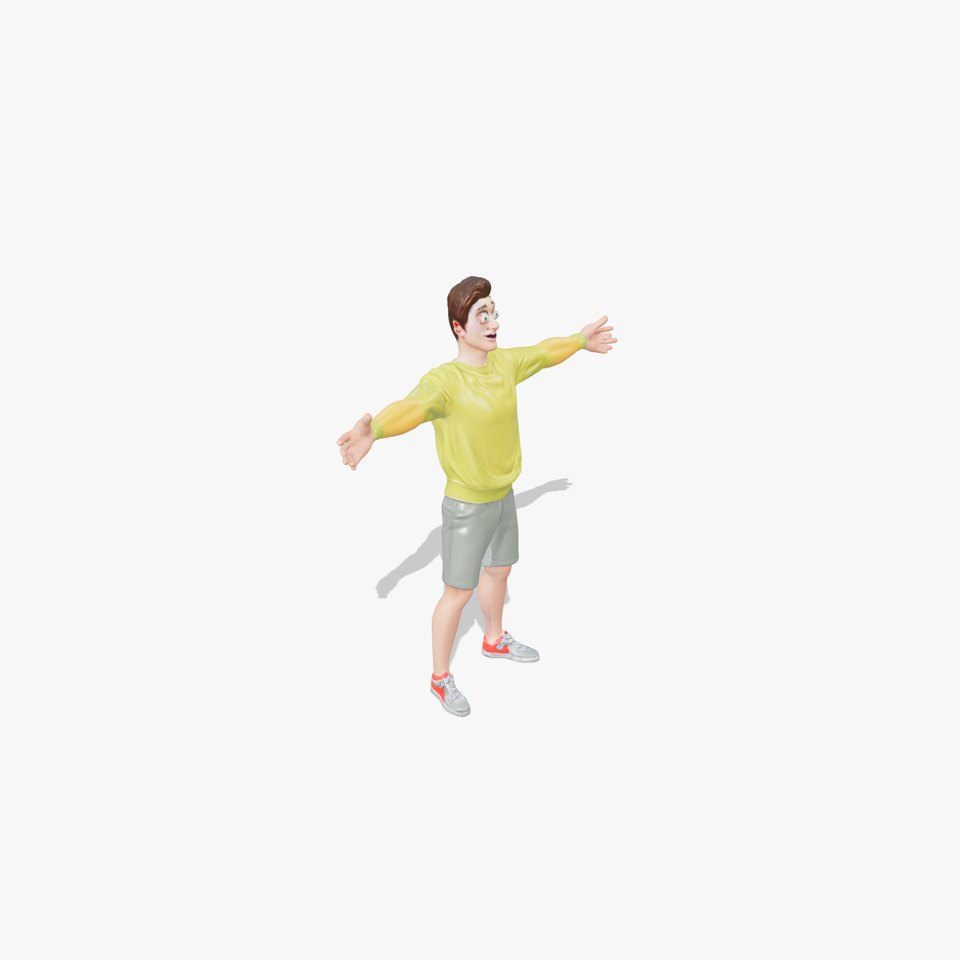 Casual Youthful Character model pack viewer poster