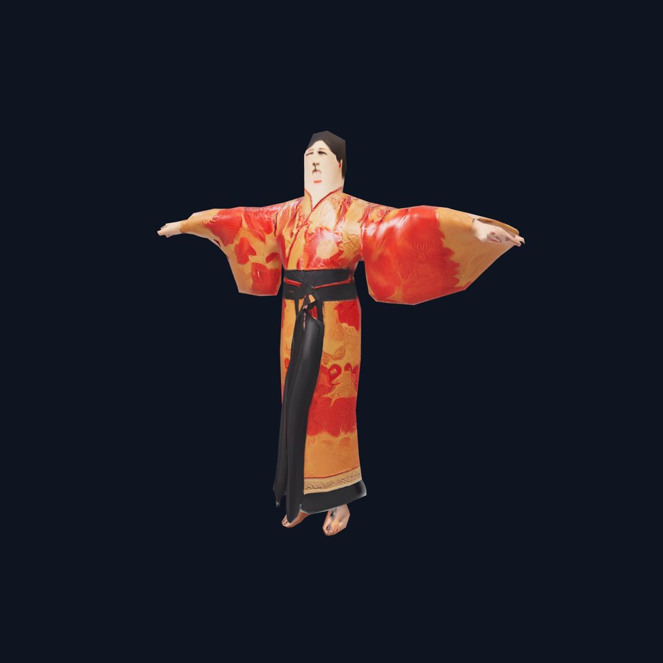 Elegant Kimono Outfit model pack viewer poster