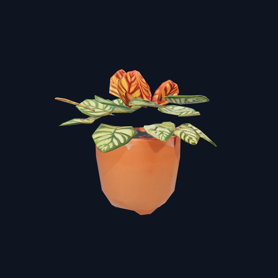 Vibrant Potted Plant model pack viewer poster