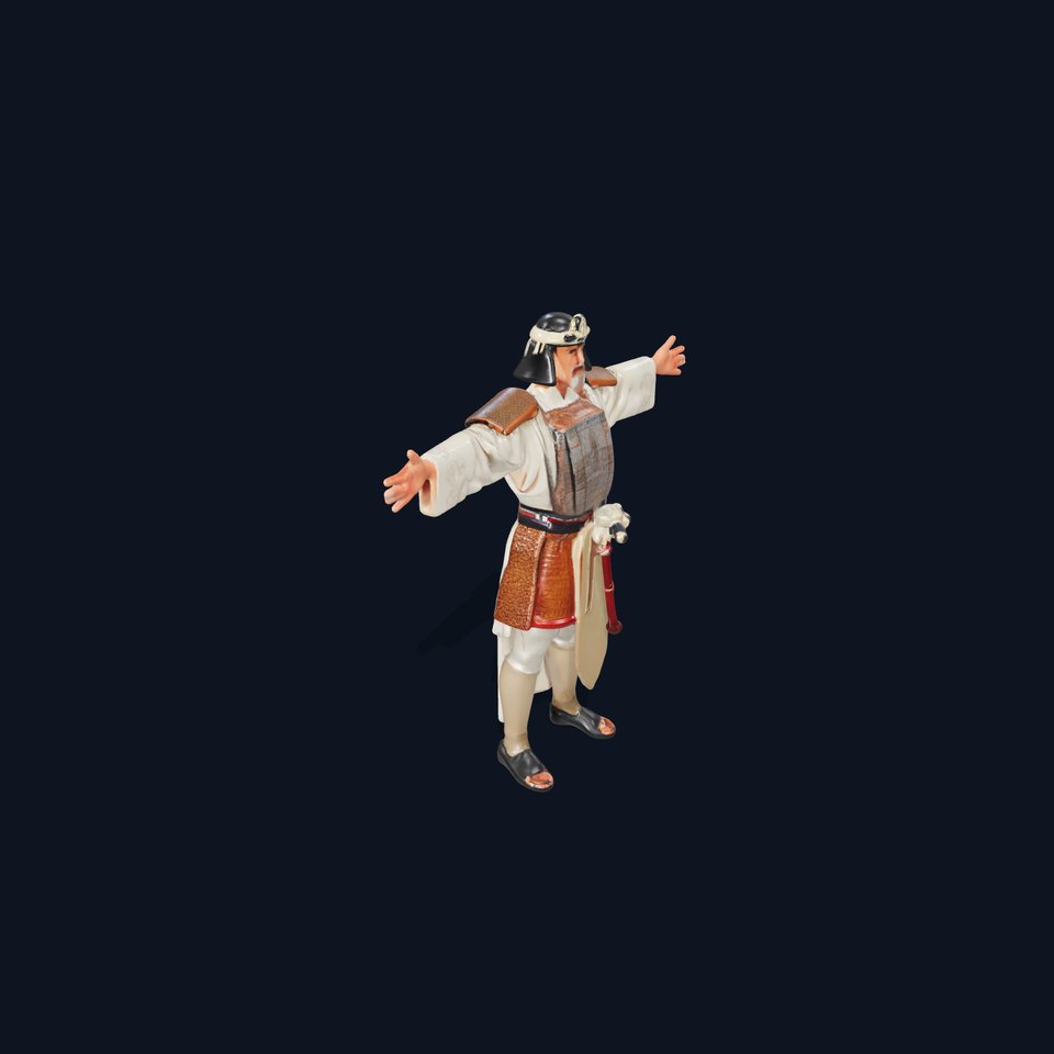 Samurai Warrior Armor model pack viewer poster