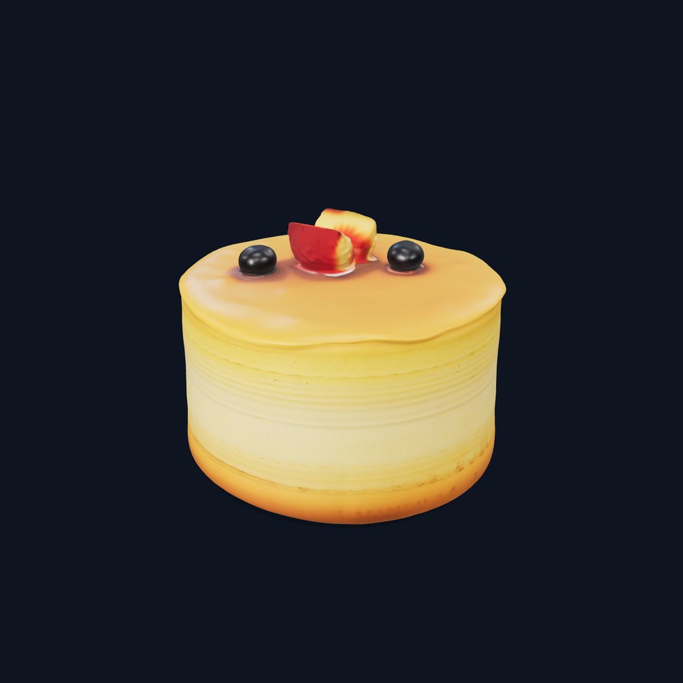 Blueberry Cheesecake Delight model pack viewer poster