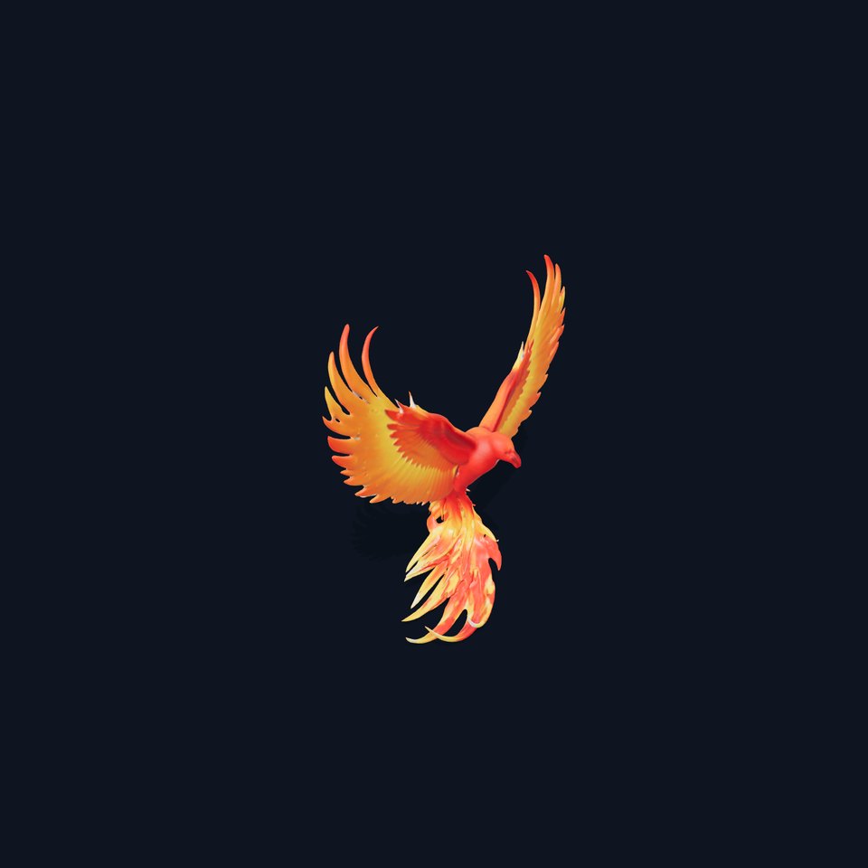 Fiery Phoenix Wings model pack viewer poster