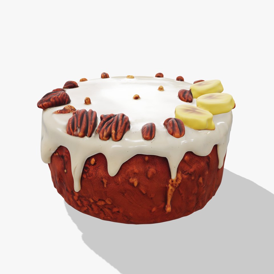 Banana Pecan Cake model pack viewer poster