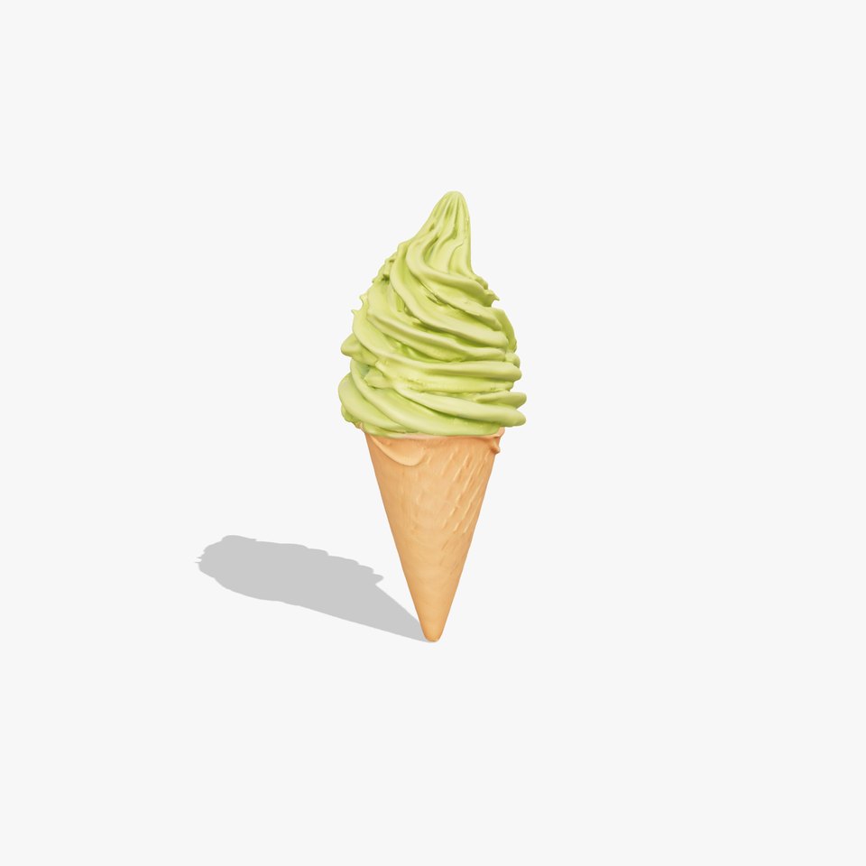 Matcha Soft Serve Cone model pack viewer poster