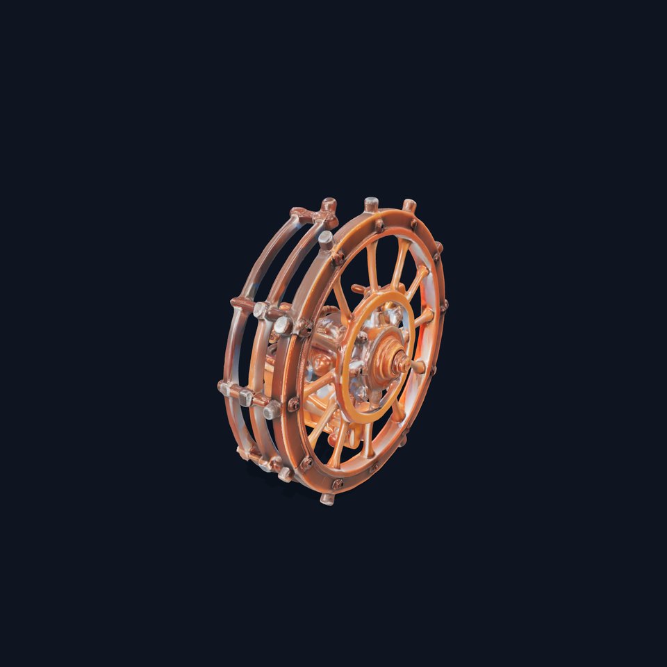 Steampunk Gear Wheel model pack viewer poster