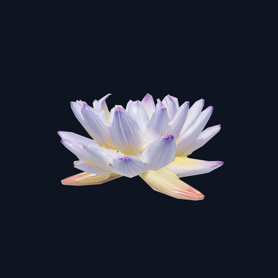 Elegant Lotus Blossom model pack viewer poster