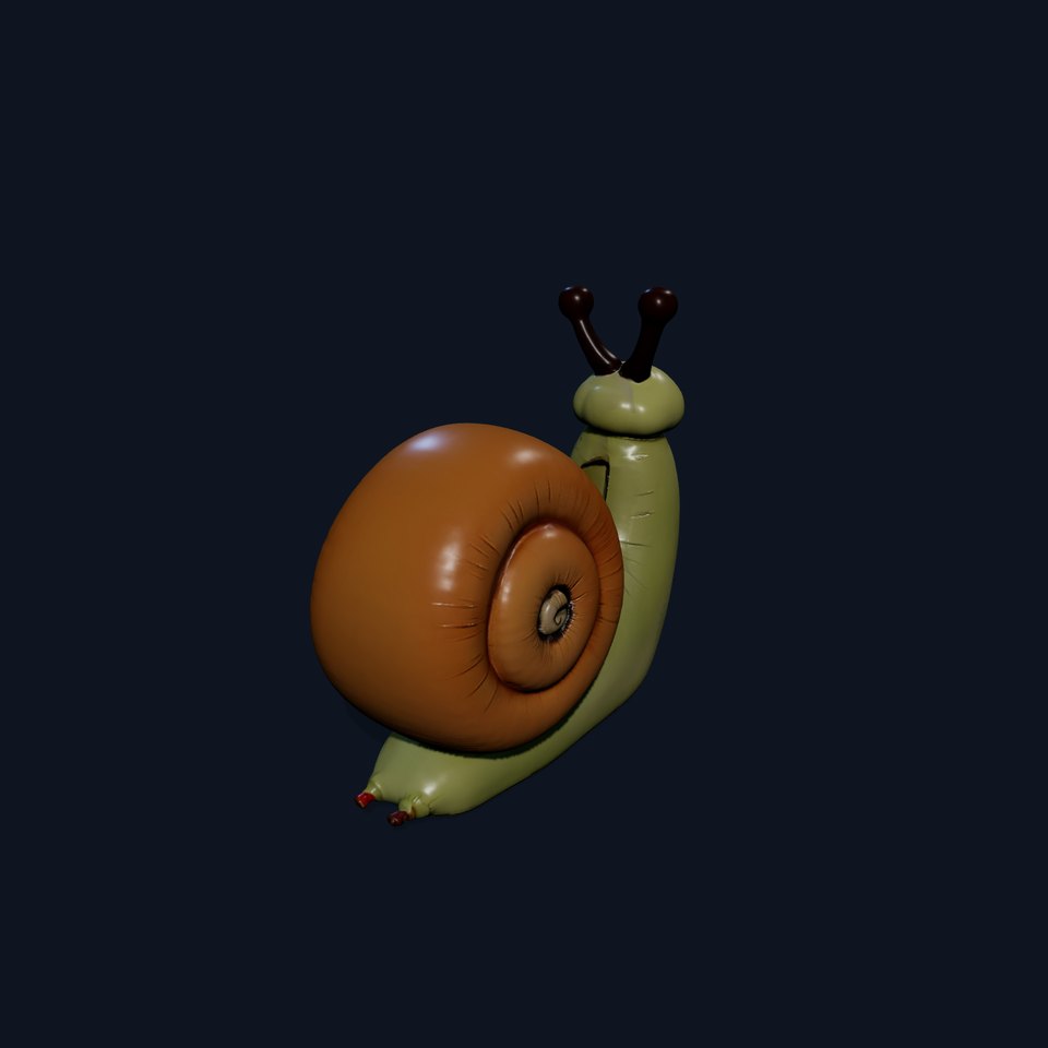 Playful Balloon Snail model pack viewer poster
