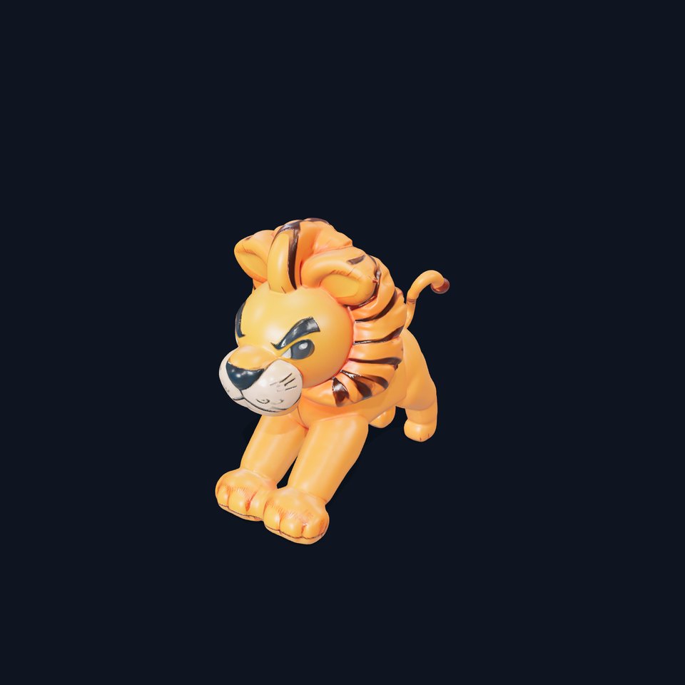 Playful Balloon Lion model pack viewer poster