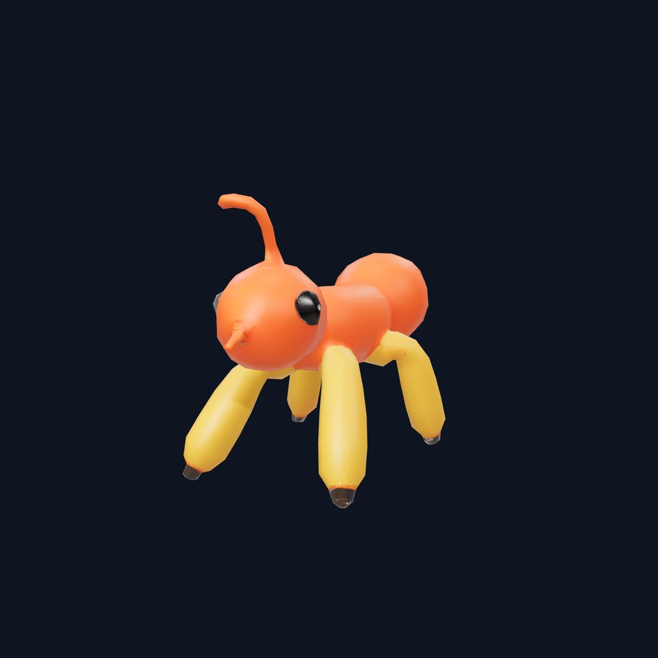 Orange Balloon Ant model pack viewer poster