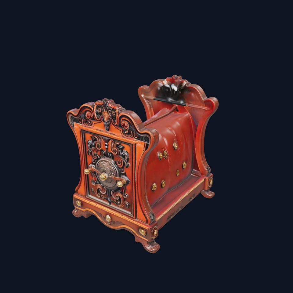 Ornate Vintage Cradle model pack viewer poster