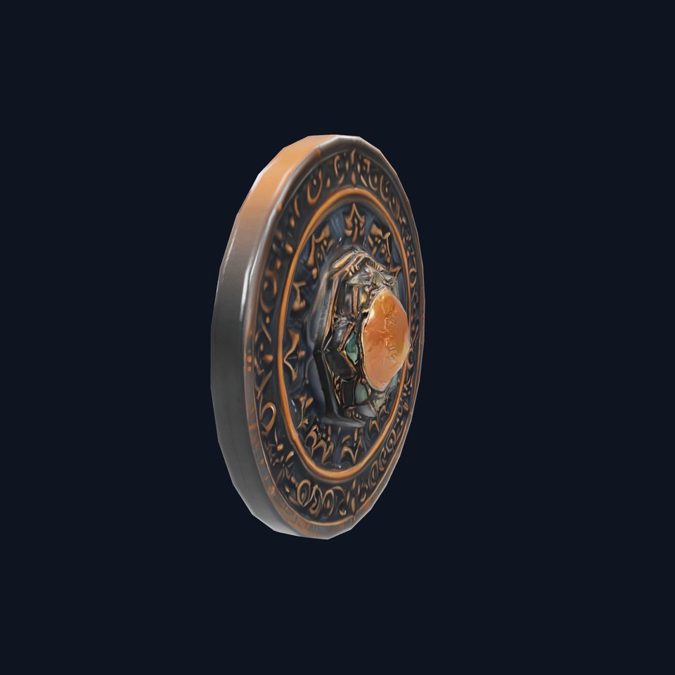 Ornate Bronze Medallion model pack viewer poster