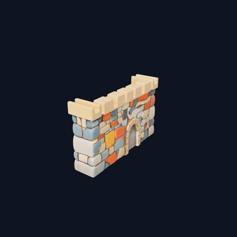 Rustic Stone Castle model pack viewer poster