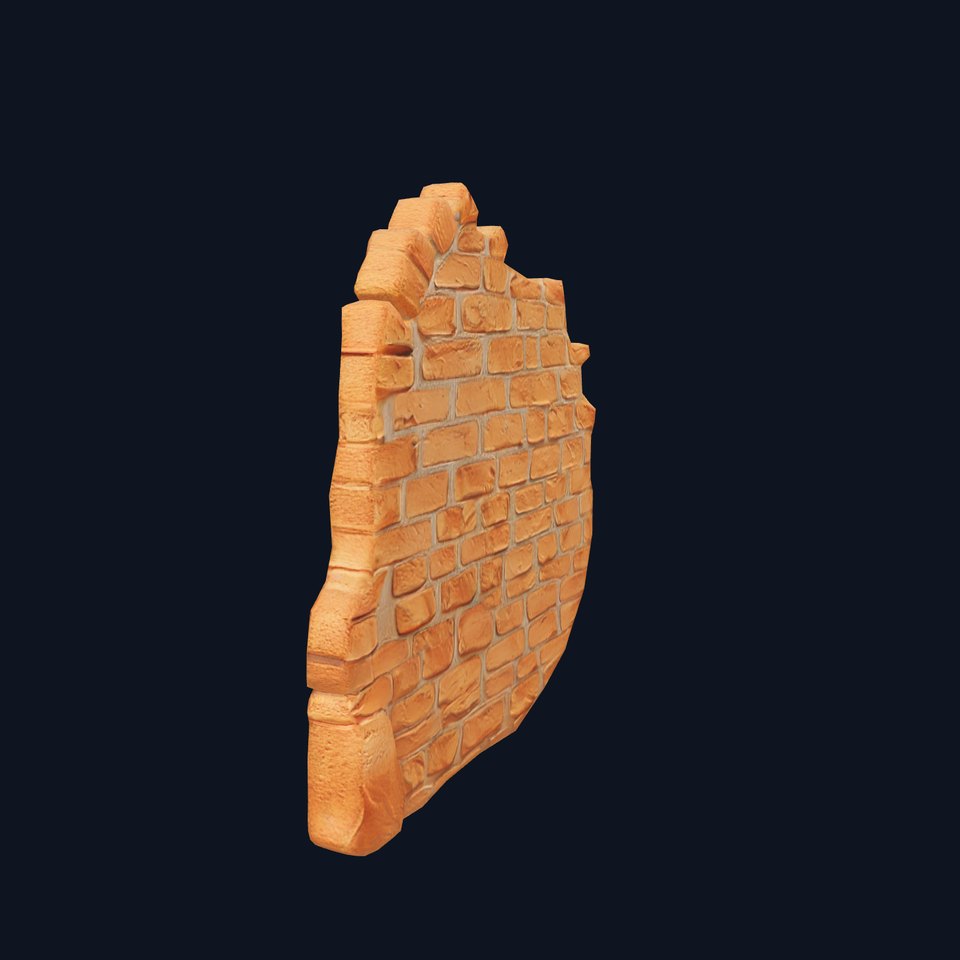 Rustic Brick Wall model pack viewer poster