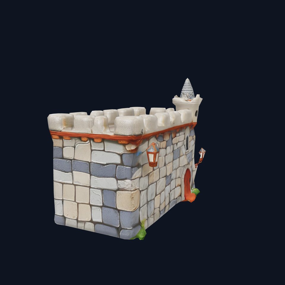 Medieval Stone Fortress model pack viewer poster