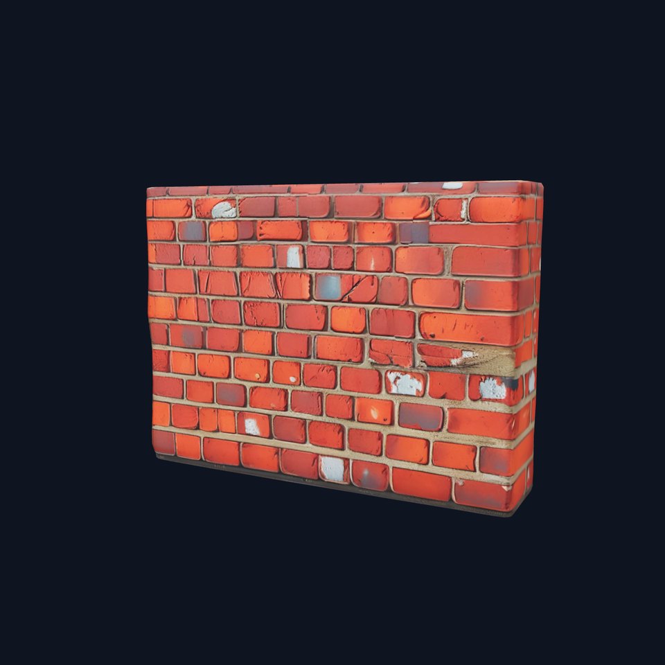 Red Brick Wall model pack viewer poster
