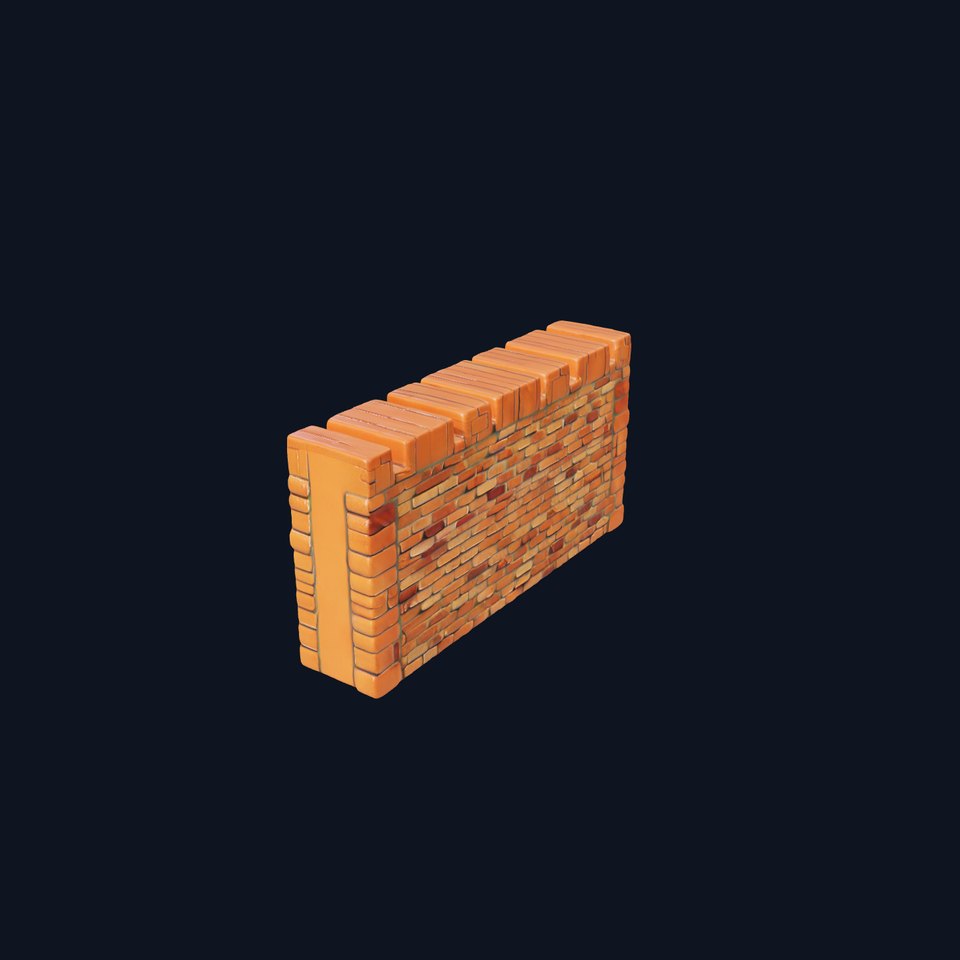 Terracotta Brick Wall model pack viewer poster