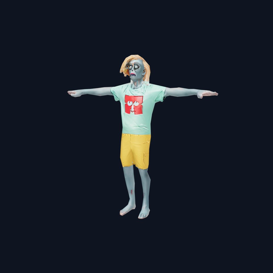 Stylish Zombie Character model pack viewer poster