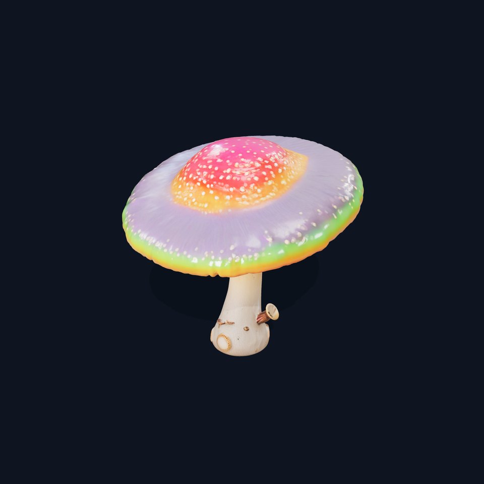 Vibrant Fantasy Mushroom model pack viewer poster