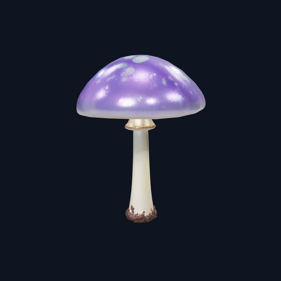 Luminous Fantasy Mushroom model pack viewer poster