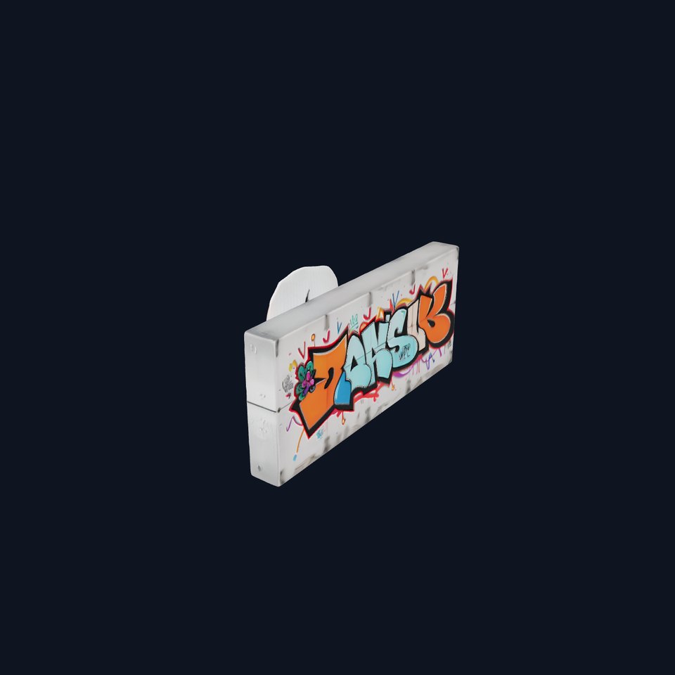 Urban Graffiti Wall model pack viewer poster