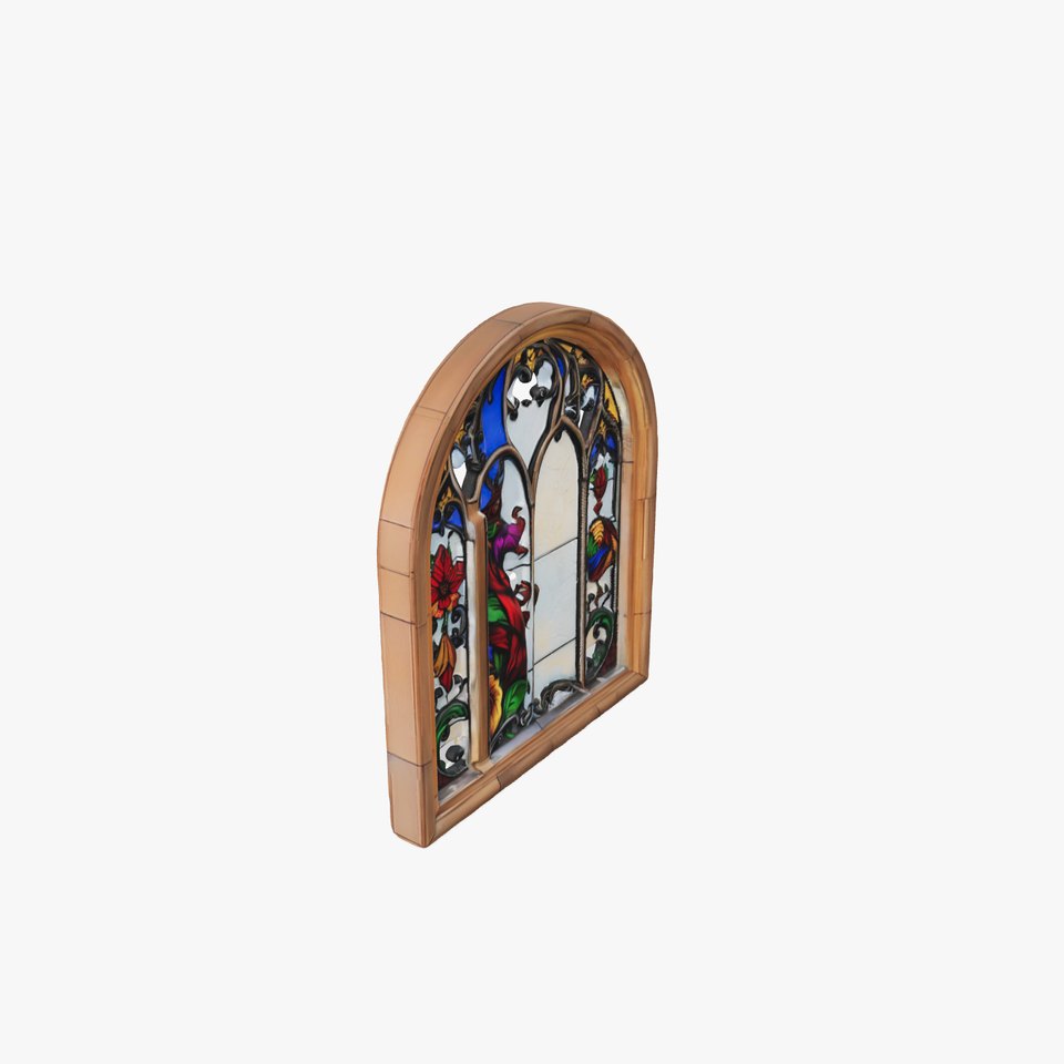 Colorful Stained Glass Window model pack viewer poster