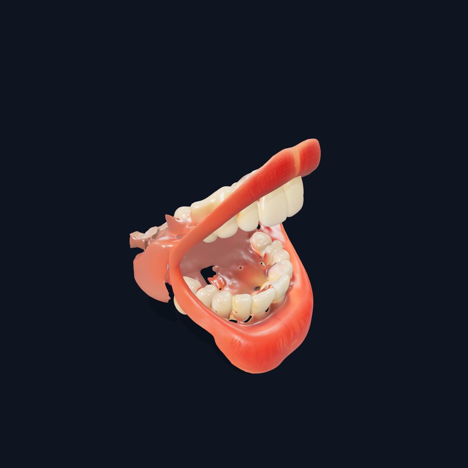 Realistic Human Mouth model pack viewer poster