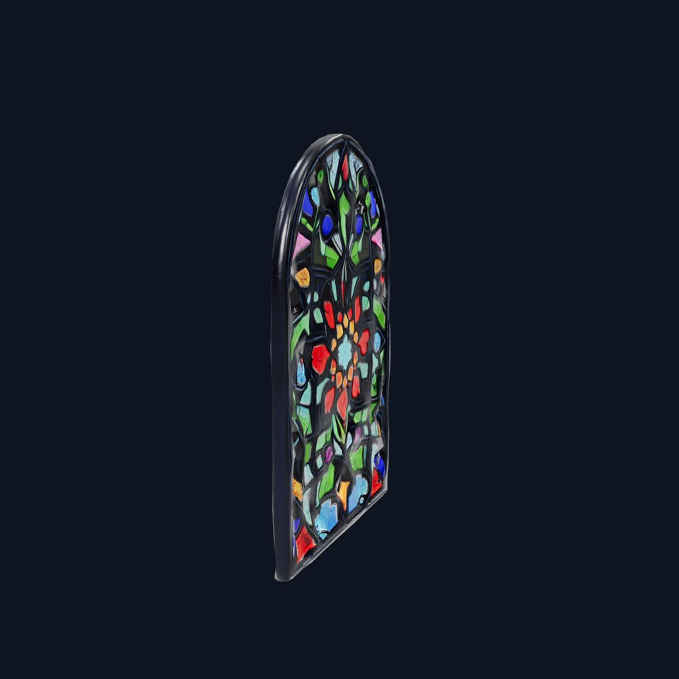 Vibrant Stained Glass Window model pack viewer poster