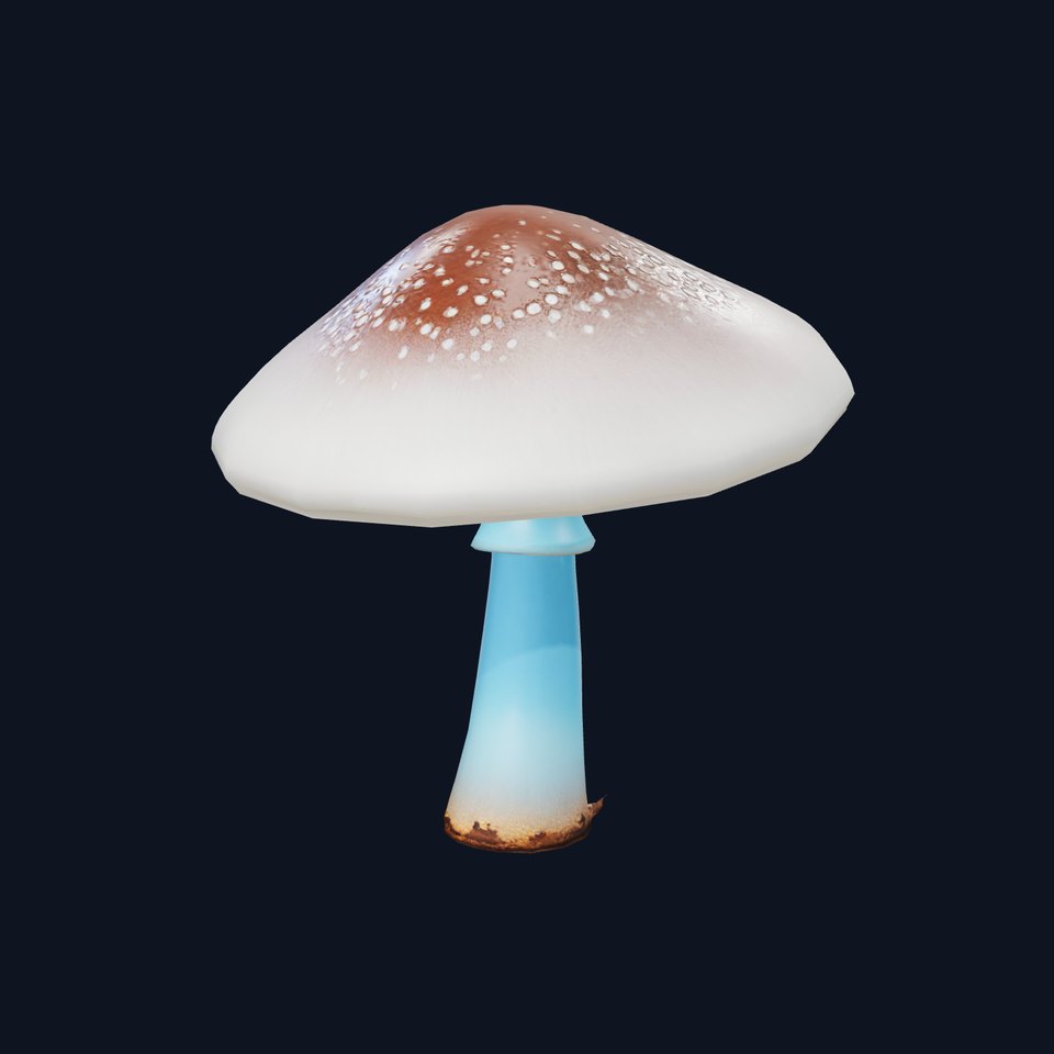 Luminous Blue Mushroom model pack viewer poster
