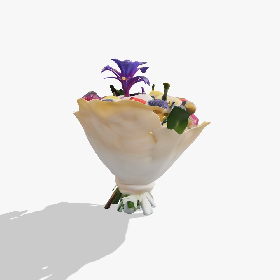 Vibrant Floral Bouquet model pack viewer poster