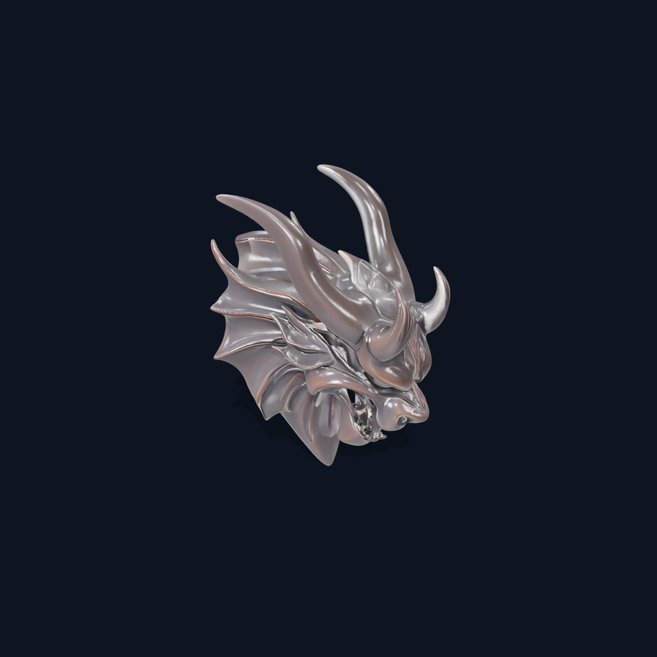 Dark Dragon Sculpture model pack viewer poster