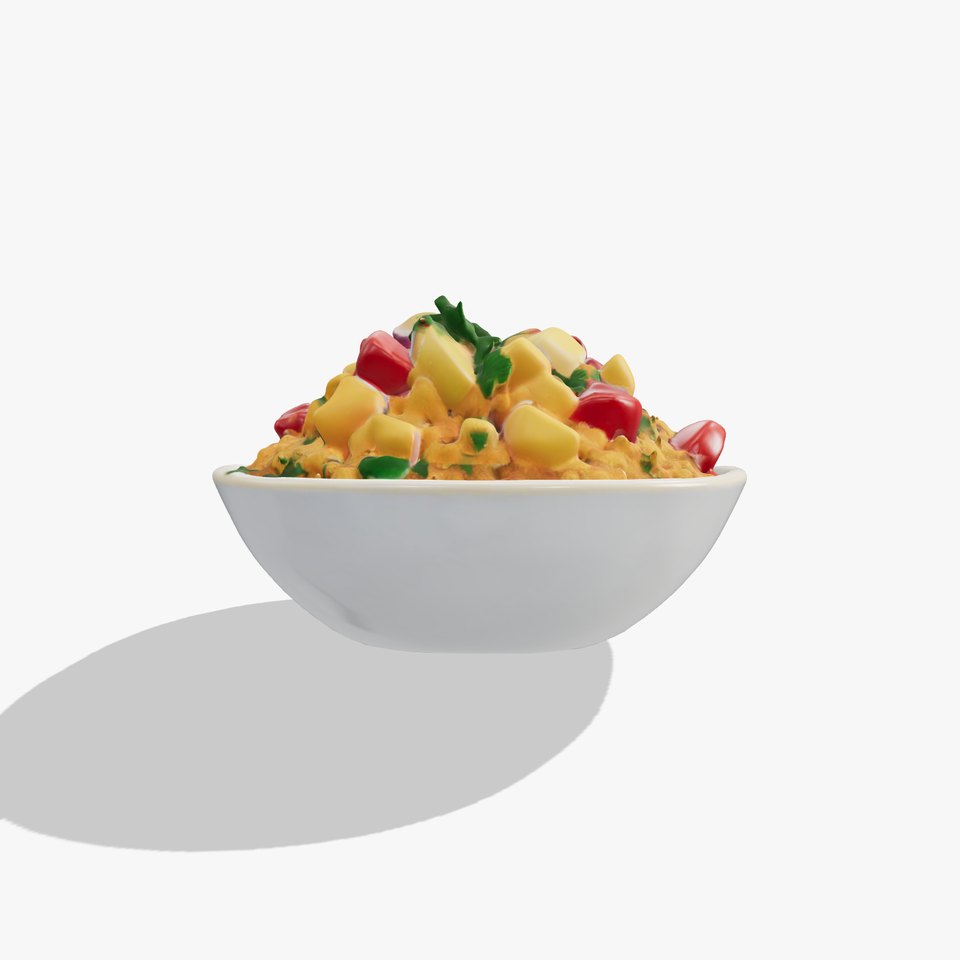 Couscous Salad Bowl model pack viewer poster