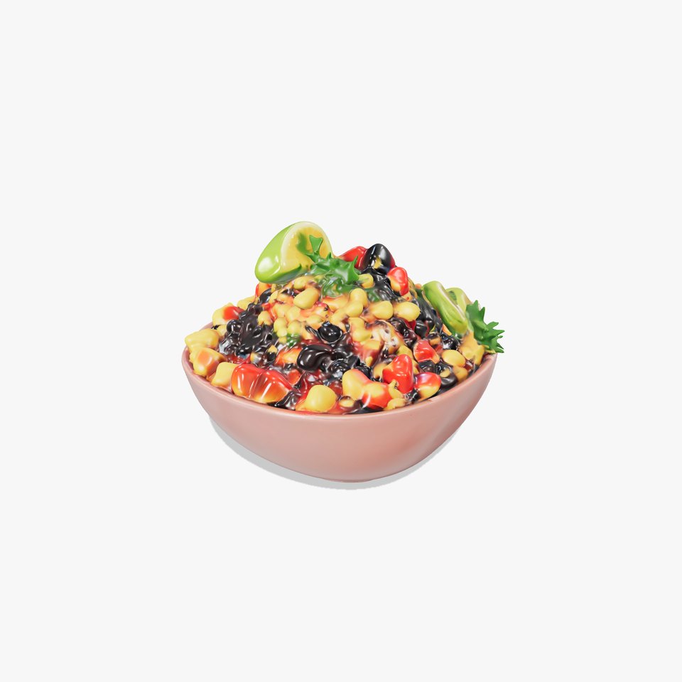 Vibrant Salad Bowl model pack viewer poster