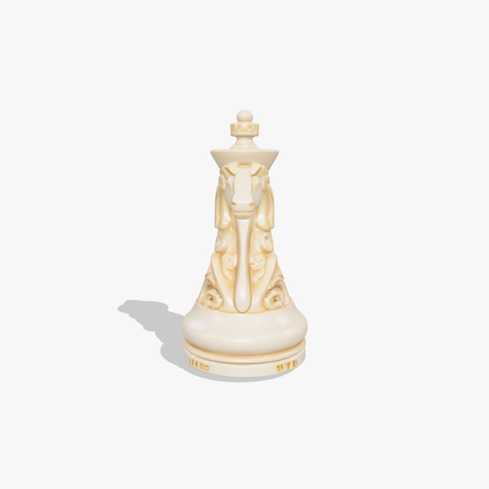 Elegant Ivory Chess Piece model pack viewer poster