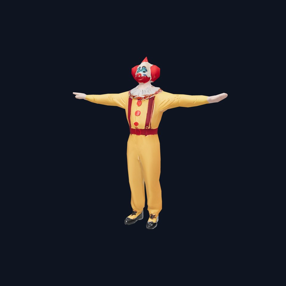 Colorful Clown Character model pack viewer poster
