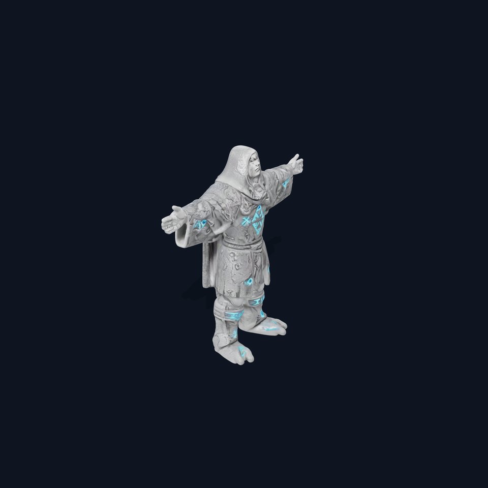 Mystic Stone Wizard model pack viewer poster