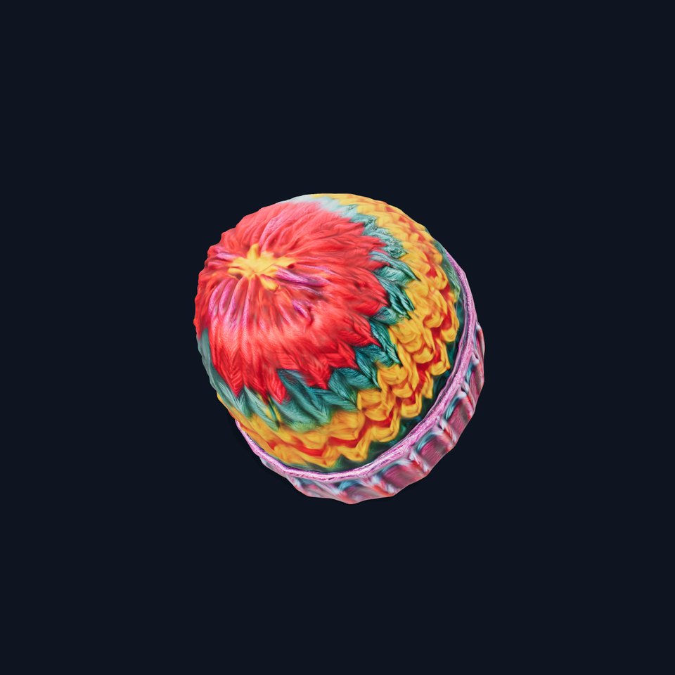 Rainbow Knit Beanie model pack viewer poster